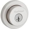 Kwikset 158 Milan Deadbolt Lock, Polished Chrome Square Exterior Keyed Front Entry Door, Pick Resistant SmartKey Rekey Security, Single Cylinder Dead Bolt, with Microban Protection(Satin Nickel)