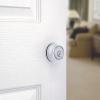 Kwikset 660 Deadbolt Deadbolt Lock, Antique Brass Round Exterior Keyed Front Entry Door, Pick Resistant SmartKey Rekey Security, Single Cylinder Dead Bolt, with Microban Protection(Polished Chrome)
