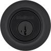 Kwikset 660 Deadbolt Deadbolt Lock, Antique Brass Round Exterior Keyed Front Entry Door, Pick Resistant SmartKey Rekey Security, Single Cylinder Dead Bolt, with Microban Protection(Matte Black)