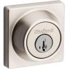 Kwikset 660 Deadbolt Deadbolt Lock, Antique Brass Round Exterior Keyed Front Entry Door, Pick Resistant SmartKey Rekey Security, Single Cylinder Dead Bolt, with Microban Protection(Satin Nickel)