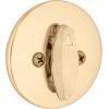 Kwikset 660 Deadbolt Deadbolt Lock, Antique Brass Round Exterior Keyed Front Entry Door, Pick Resistant SmartKey Rekey Security, Single Cylinder Dead Bolt, with Microban Protection(Polished Brass)