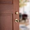 Kwikset 660 Deadbolt Deadbolt Lock, Antique Brass Round Exterior Keyed Front Entry Door, Pick Resistant SmartKey Rekey Security, Single Cylinder Dead Bolt, with Microban Protection(Polished Brass)