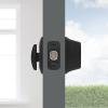 Kwikset 660 Deadbolt Deadbolt Lock, Antique Brass Round Exterior Keyed Front Entry Door, Pick Resistant SmartKey Rekey Security, Single Cylinder Dead Bolt, with Microban Protection(Matte Black)