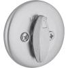 Kwikset 660 Deadbolt Deadbolt Lock, Satin Chrome Round Exterior Keyed Front Entry Door, Pick Resistant SmartKey Rekey Security, Single Cylinder Dead Bolt(1 Count (Pack of 1))