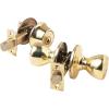 Kwikset 690 Tylo Entry Knob and Single Cylinder Deadbolt Combo 1-Pack, Satin Chrome(Polished Brass)