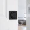 Kwikset 816 KeyControl Deadbolt Deadbolt Lock, Matte Black Round Exterior Keyed Front Entry Door, Pick Resistant SmartKey Rekey Security, Single Cylinder Dead Bolt, with Microban Protection(Polished Chrome)