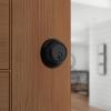 Kwikset 816 KeyControl Deadbolt Deadbolt Lock, Matte Black Round Exterior Keyed Front Entry Door, Pick Resistant SmartKey Rekey Security, Single Cylinder Dead Bolt, with Microban Protection(Matte Black)