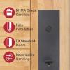 Kwikset 98180-015 818VNHxHFL SQT 514 SMT CP Vancouver Handleset with Halifax – Matte Black(Matte Black)