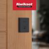 Kwikset Crosstown Deadbolt Lock, Matte Black, Rectangular Exterior Keyed Front Entry Door,(Matte Black)