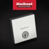 Kwikset Downtown Deadbolt Lock, Satin Brass Square Exterior Keyed Front Entry Door, Pick Resistant SmartKey Rekey Security, Single Cylinder Dead Bolt, with Microban Protection(Polished Chrome)