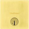 Kwikset Downtown Deadbolt Lock, Satin Brass Square Exterior Keyed Front Entry Door, Pick Resistant SmartKey Rekey Security, Single Cylinder Dead Bolt, with Microban Protection