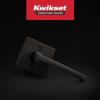 Kwikset Halifax Interior Privacy Door Handle with Lock, Door Lever For Bathroom and Bedroom, Matte Black Reversible Keyless Push Button Lock Door Lever, with Microban Protection, Square Rose(Venetian Bronze)
