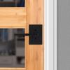 Kwikset Halifax Interior Privacy Door Handle with Lock, Door Lever For Bathroom and Bedroom, Matte Black Reversible Keyless Push Button Lock Door Lever, with Microban Protection(Matte Black)