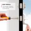 Kwikset Henley Front Door Lock Handle and Deadbolt Set, Entry Handleset Exterior with Interior Reversible Lever, Satin Nickel, Pick Resistant SmartKey Rekey Deadbolt Security, with Microban Protection(Satin Nickel)