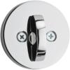 Kwikset Milan Deadbolt Lock, Polished Chrome Round Exterior Keyed Front Entry Door, Pick Resistant SmartKey Rekey Security, Single Cylinder Dead Bolt(Polished Chrome)