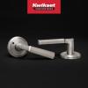 Kwikset Perth Interior Passage Door Handle, Lever for Closet and Hallway Doors, Reversible Non-Locking Handle Lever, Satin Nickel, with Microban Protection(Satin Nickel)