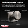 Kwikset Pismo Entry Door Knob with Lock and Key, Secure Keyed Handle Exterior, Front Entrance and Bedroom, Matte Black, Pick Resistant SmartKey Rekey Security and Microban(Satin Nickel)