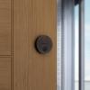 Kwikset Uptown Deadbolt Lock, Matte Black Round Exterior Keyed Front Entry Door, Pick Resistant SmartKey Rekey Security, Single Cylinder Dead Bolt, with Microban Protection(Venetian Bronze)