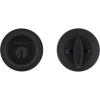 Kwikset 660 Deadbolt Deadbolt Lock, Antique Brass Round Exterior Keyed Front Entry Door, Pick Resistant SmartKey Rekey Security, Single Cylinder Dead Bolt, with Microban Protection(Matte Black)