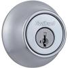 Kwikset 660 Deadbolt Deadbolt Lock, Satin Chrome Round Exterior Keyed Front Entry Door, Pick Resistant SmartKey Rekey Security, Single Cylinder Dead Bolt(1 Count (Pack of 1))