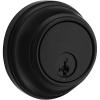 Kwikset 816 KeyControl Deadbolt Deadbolt Lock, Matte Black Round Exterior Keyed Front Entry Door, Pick Resistant SmartKey Rekey Security, Single Cylinder Dead Bolt, with Microban Protection(Matte Black)