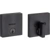 Kwikset Downtown Deadbolt Lock, Satin Brass Square Exterior Keyed Front Entry Door, Pick Resistant SmartKey Rekey Security, Single Cylinder Dead Bolt, with Microban Protection(Venetian Bronze)