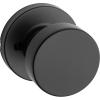 Kwikset Pismo Interior Passage Door Knob, Handle For Closet and Hallway Doors, Non-Locking Doorknob in Matte Black, with Microban Protection(Matte Black)