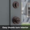 Kwikset 690 Cove Entry Knob and Single Cylinder Deadbolt Combo Pack in Venetian Bronze(1 Pack)