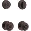 Kwikset 690 Cove Entry Knob and Single Cylinder Deadbolt Combo Pack in Venetian Bronze(No Size)