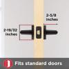 Kwikset 91540-030 Milan Door Handle Lever with Modern Contemporary Slim Round Design for Home Hallway or Closet Passage in Iron Black