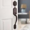 Kwikset 98001-123 Arlington Single Cylinder Handleset w/Lido Lever featuring SmartKey in Venetian Bronze(Venetian Bronze)
