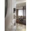 Kwikset Avalon Front Door Handle No Lock, Entry Handleset Exterior with Interior Reversible Handed Lever, Non-Locking, Satin Nickel, Deadbolt Not Included, with Microban Protection(Satin Nickel)