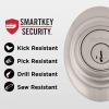 Kwikset Dakota Front Door Lock Handle and Deadbolt Set, Entry Handleset Exterior with Interior Door Knob, Satin Nickel, Pick Resistant SmartKey Rekey Deadbolt Security(Satin Nickel)