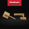 Kwikset Halifax Interior Passage Door Handle, Lever For Closet and Hallway Doors, Reversible Non-Locking Handle Lever, Satin Brass, with Microban Protection(Passage (Pack of 4))
