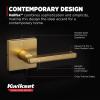 Kwikset Halifax Interior Passage Door Handle, Lever For Closet and Hallway Doors, Reversible Non-Locking Handle Lever, Satin Brass, with Microban Protection(Passage)