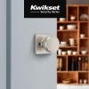 Kwikset Maven Entry Door Knob with Lock and Key, Secure Keyed Handle Exterior, Front Entrance and Bedroom, Satin Nickel, 4 Pack, Pick Resistant SmartKey Rekey Security and Microban(Satin Nickel)
