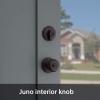 Kwikset Montara Front Door Lock Handle and Deadbolt Set, Entry Handleset Exterior with Interior Door Knob, Satin Nickel, Pick Resistant SmartKey Rekey Deadbolt Security(Venetian Bronze)