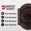 Kwikset Montara Front Door Lock Handle and Deadbolt Set, Entry Handleset Exterior with Interior Door Knob, Satin Nickel, Pick Resistant SmartKey Rekey Deadbolt Security(Venetian Bronze)