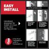 Kwikset Prescott Front Door Lock Handle and Deadbolt Set, Entry Handleset Exterior with Interior Reversible Lever, Satin Nickel, Pick Resistant SmartKey Rekey Deadbolt Security(Satin Nickel)