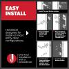 Kwikset Prescott Front Door Lock Handle and Deadbolt Set, Entry Handleset Exterior with Interior Reversible Lever, Satin Nickel, Pick Resistant SmartKey Rekey Deadbolt Security(Venetian Bronze)