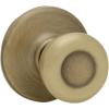 Kwikset Tylo Entry Door Knob with Lock and Key, Secure Keyed Handle Exterior, Front Entrance and Bedroom, Satin Nickel, Pick Resistant SmartKey Rekey Security and Microban(Antique Brass)