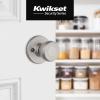 Kwikset Tylo Entry Door Knob with Lock and Key, Secure Keyed Handle Exterior, Front Entrance and Bedroom, Satin Nickel, Pick Resistant SmartKey Rekey Security and Microban(Satin Nickel)