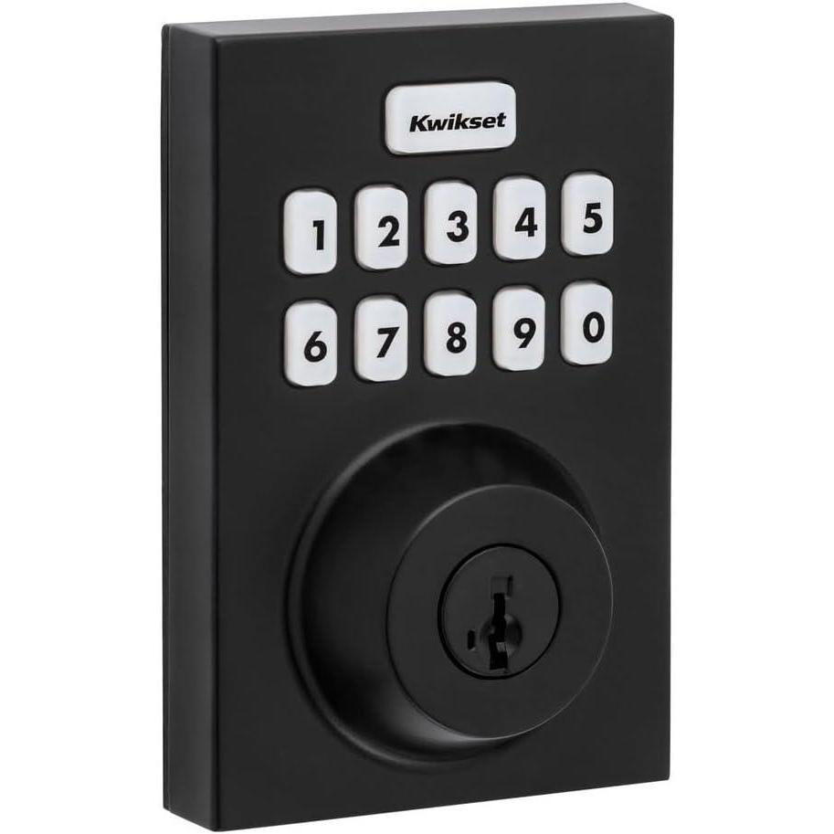 imageKwikset Home Connect 620 Smart Lock Deadbolt with ZWave Technology Works with Ring Alarm Samsung Smartthings and More ZWave Hub Required Contemporary Design in Venetian BronzeMatte Black