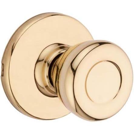 imageKwikset Tylo Interior Passage Door Knob Handle For Closet and Hallway Doors NonLocking Doorknob in Polished BrassPolished Brass