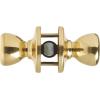 Kwikset 200M 3 CP 7/8RFL RCS 92001-519 Mobile Home Hall and Closet Door Knob in Polished Brass (Pack of 2)(Polished Brass)