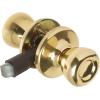Kwikset 200M 3 CP 7/8RFL RCS 92001-519 Mobile Home Hall and Closet Door Knob in Polished Brass (Pack of 2)(Polished Brass)