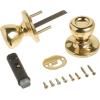 Kwikset 200M 3 CP 7/8RFL RCS 92001-519 Mobile Home Hall and Closet Door Knob in Polished Brass (Pack of 2)(Polished Brass)