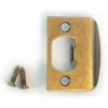 Kwikset 3437-01 5 CP STRK, SQ CNR FULL LIP Square Corner Strike Plate, Antique Brass(Antique Brass)