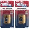 Kwikset 3437-01 5 CP STRK, SQ CNR FULL LIP Square Corner Strike Plate, Antique Brass(Antique Brass)