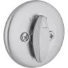Kwikset 660 Deadbolt Deadbolt Lock, Satin Chrome Round Exterior Keyed Front Entry Door, Single Cylinder Dead Bolt(Without SmartKey)